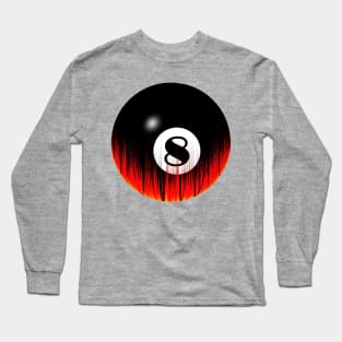 Flaming Eight-ball Long Sleeve T-Shirt